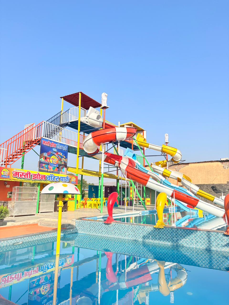 giant slides of mastizone waterpark in pune